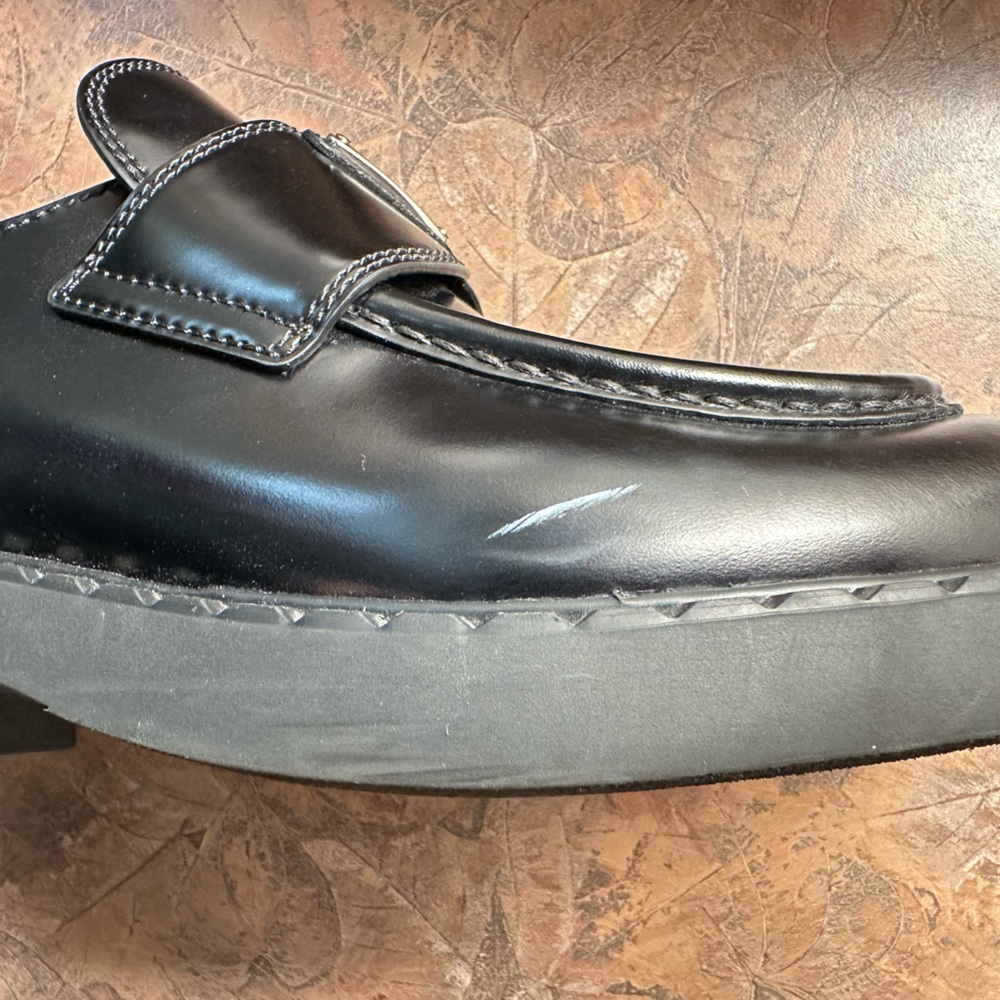 PRADA women’s Calzature Donna Spazzolato 1 loafers US size 10 - Picture 9 of 11